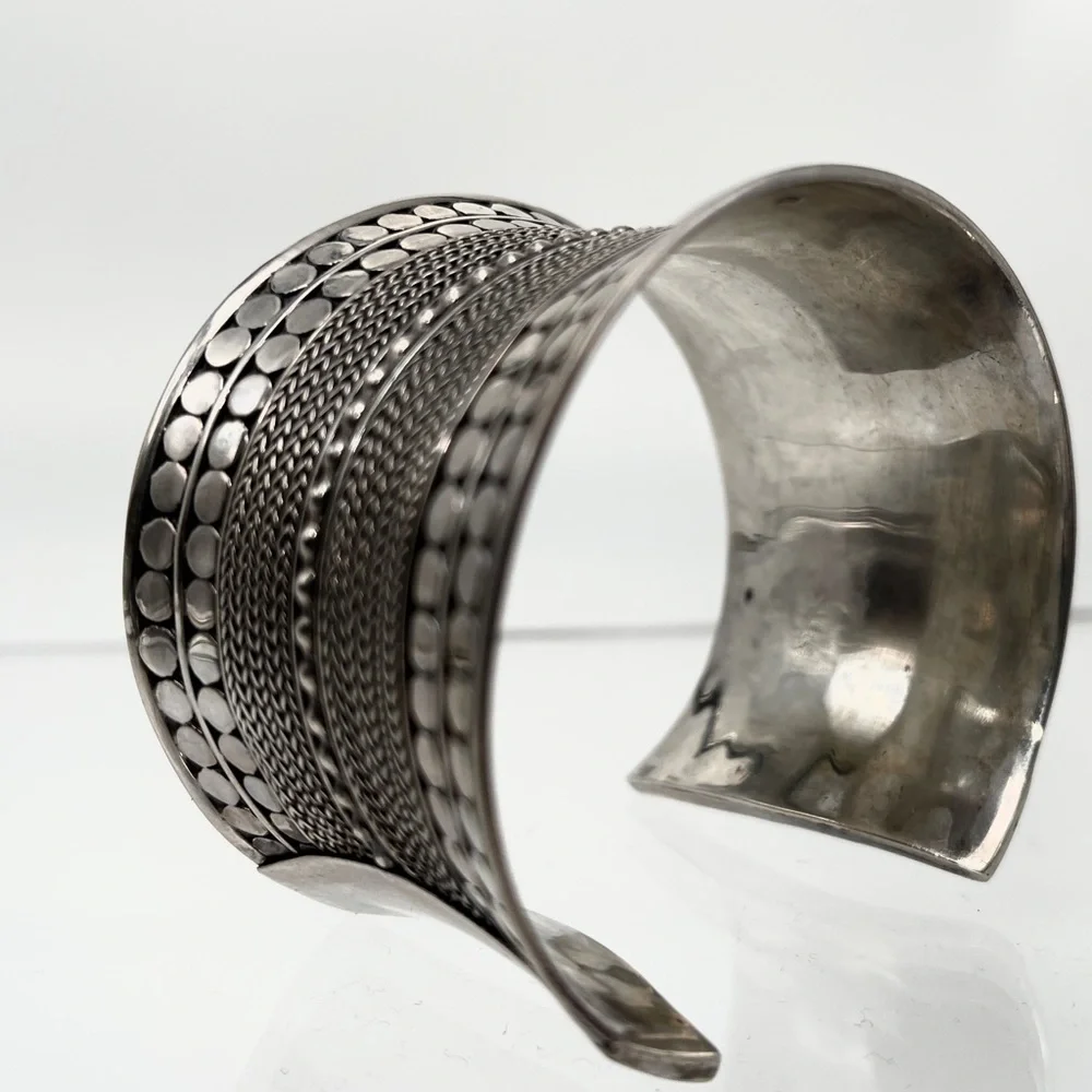 Sterling Silver .925 Cuff Bracelet - Picture 2 of 8